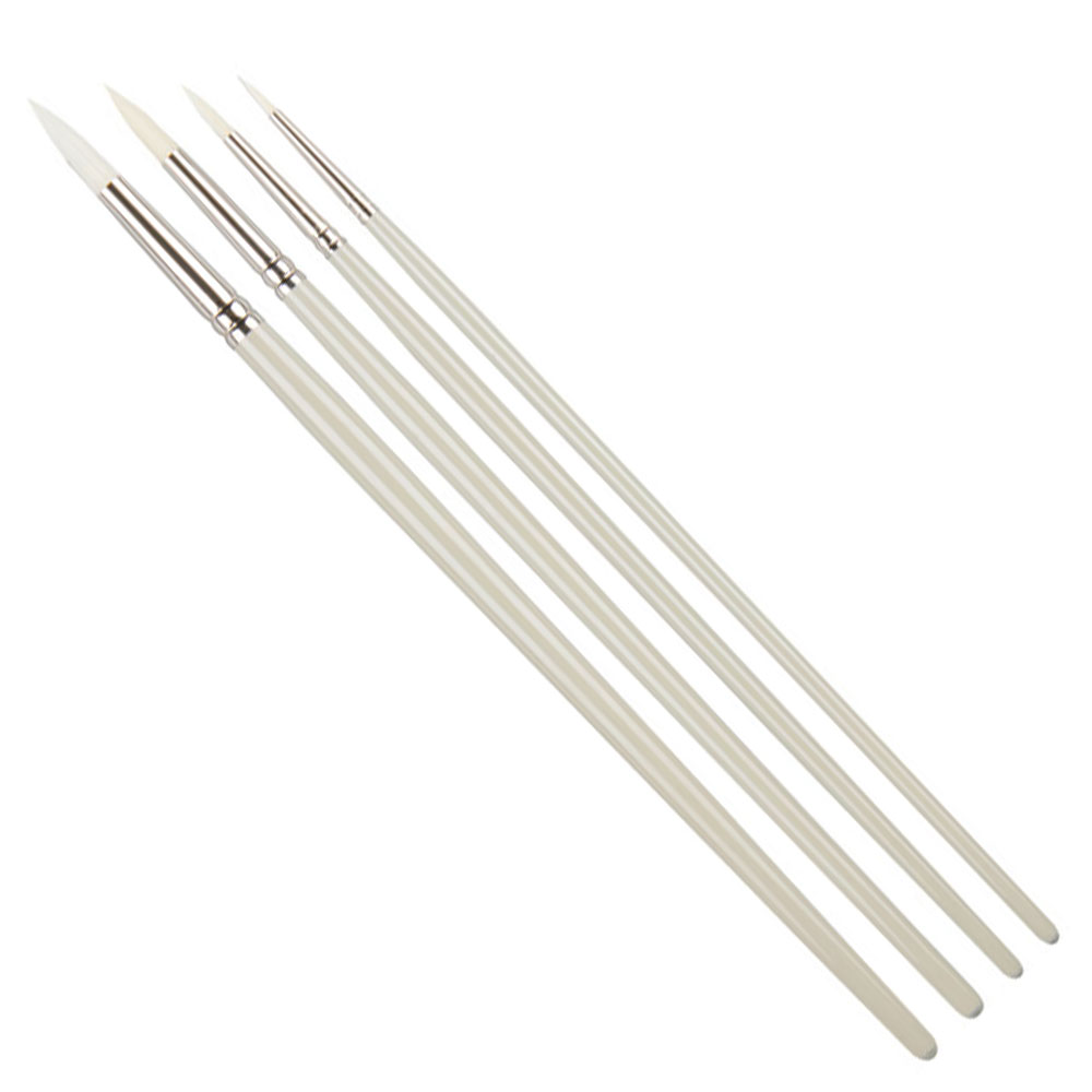 Pro Arte Series D Bristlene Round Brushes 0 - 6 - 4