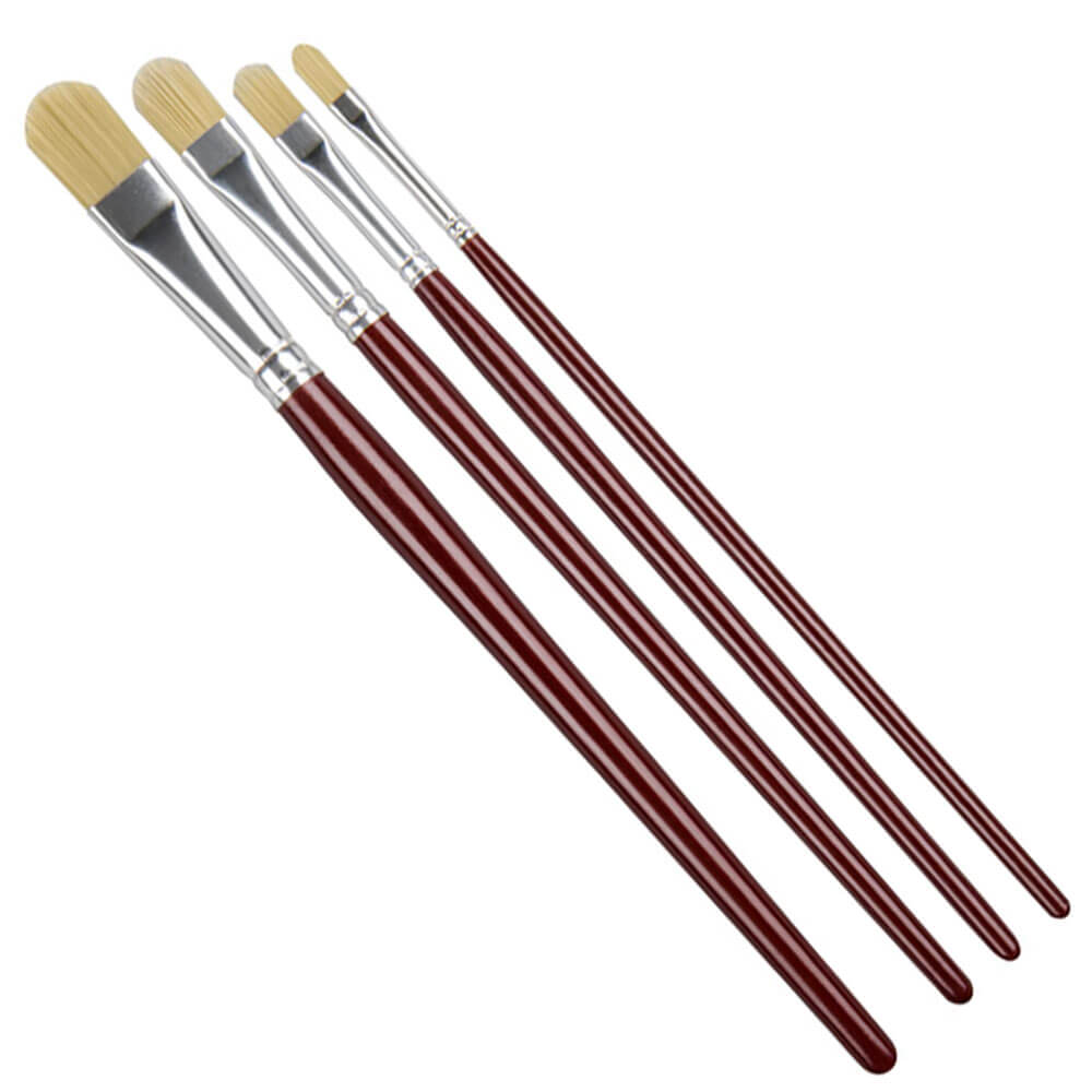 Pro Arte Series 30FL Filbert Nylon Brushes Sizes 2 - 8 - 4