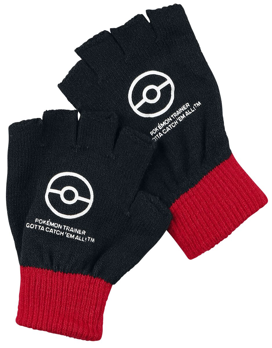  - Trainer - Fingerløse hansker - Unisex - svart rød