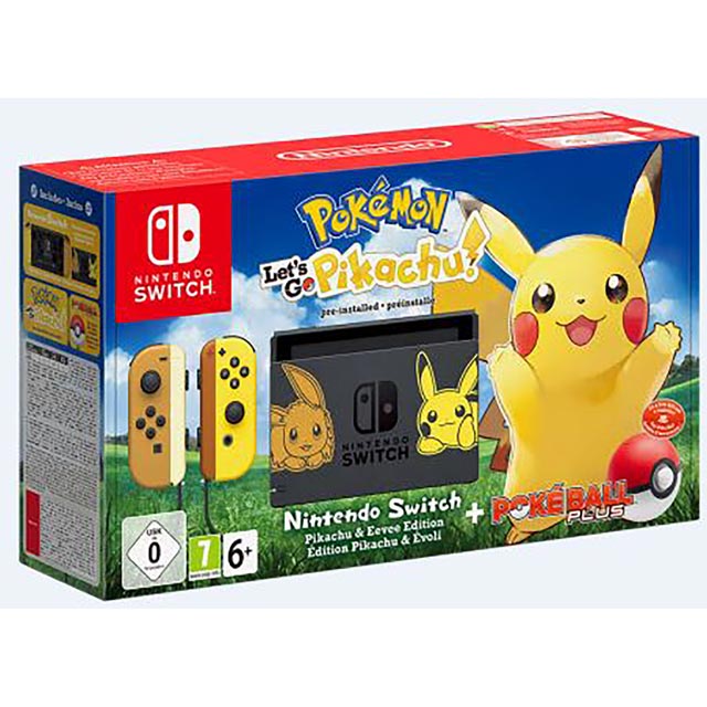 Nintendo Switch Pokémon Let's Go Pikachu! Limited Edition Bundle for Switch