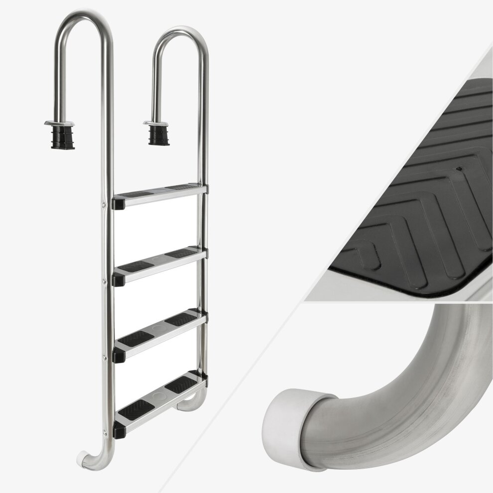 Arebos Pool Ladder | 3 or 4 steps | Anti-slip Surfaces on the Steps | 4 steps