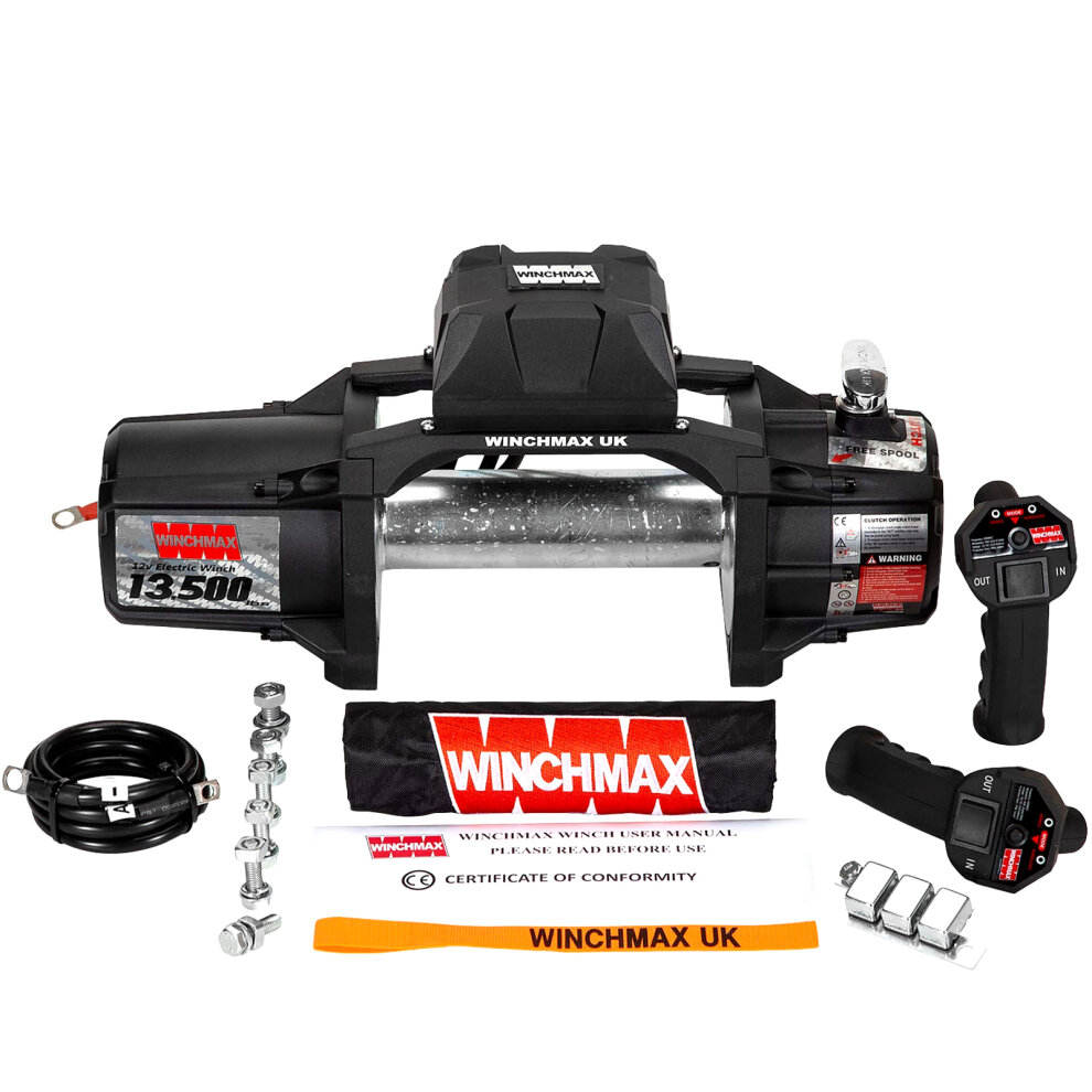  13,500lb 'sl' Military Grade 12v Winch. No Rope, No Fairlead.