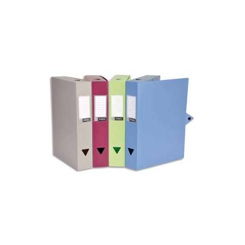 viquel Boite de classement CLASSDOC, en polypropylène 8/10ème, dos 10cm, coloris assortis - Lot de 4