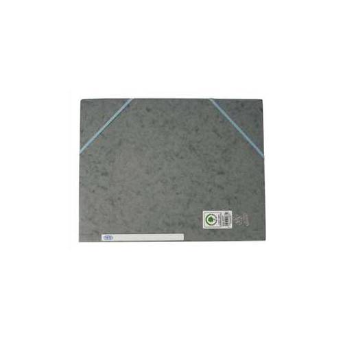 elba Chemise A4 carte lustrée TOP File 3 rabats à élastique gris