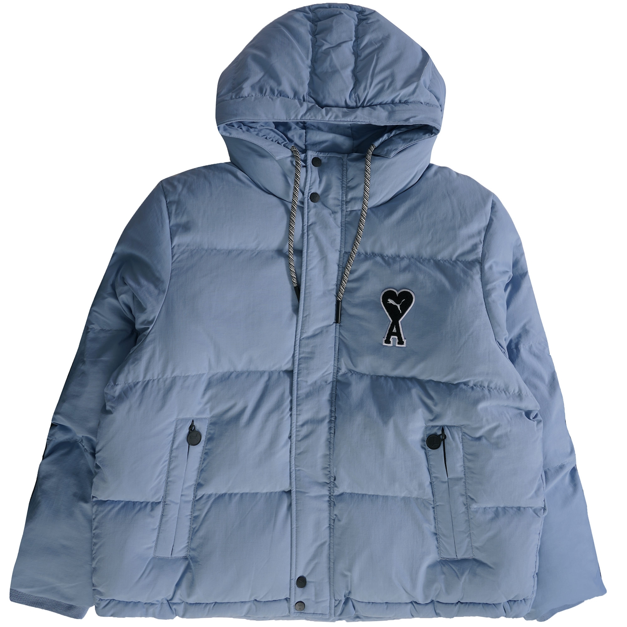 Puma x AMI Puffer Jacket - Faded Denim - 53599173-DEN AMI PUFFER Colou