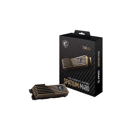 MSI 2TB M.2 Solid State Drive Spatium M480 Heatsink (PCIe Gen 4.0 x4/NVMe)