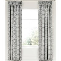 Bedeck 1951 Soto Lined Curtains, 90" x 90", Tape Top, Charcoal