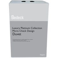 Bedeck Supremley Soft Kingsize Duvet, 12 TOG, White