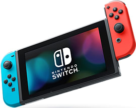 Nintendo SWITCH Neon Red/Neon Blue - Fair Condition for Switch