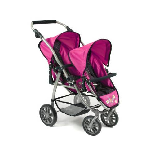 Chic2000  Puppen-zwillingsbuggy Vario Navy-pink