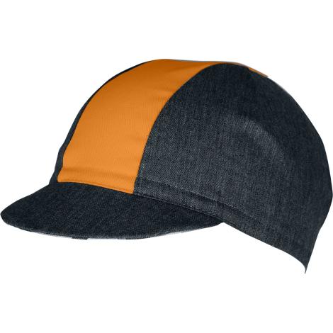 Castelli Geo Cycling Cap - SS18 - Dark Infinity Blue  / Orange / Unisize