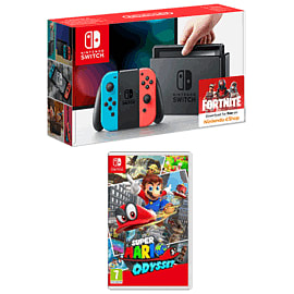 Nintendo Switch Neon with Super Mario Odyssey for Switch
