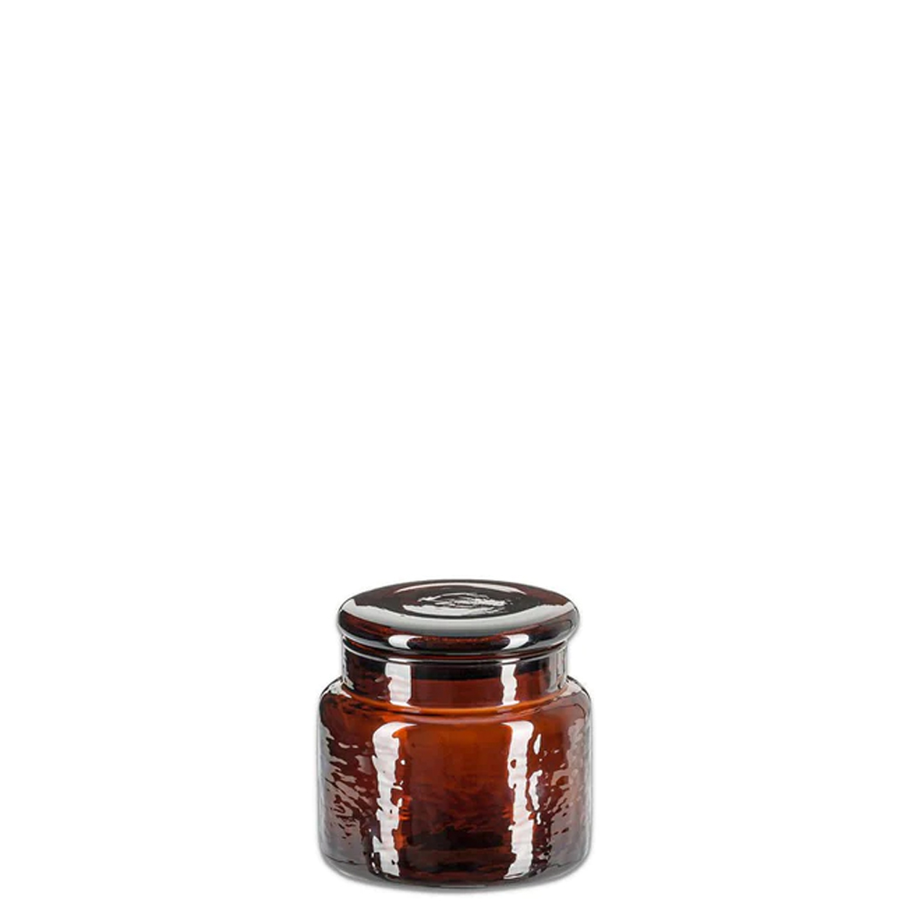 Nkuku Ilcoso Recycled Hammered Glass Storage Pot