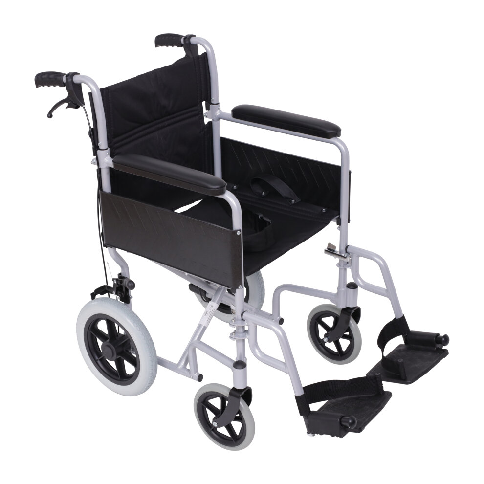 Angel Mobility Lightweight Aluminum Folding Transit Travel Wheelchair