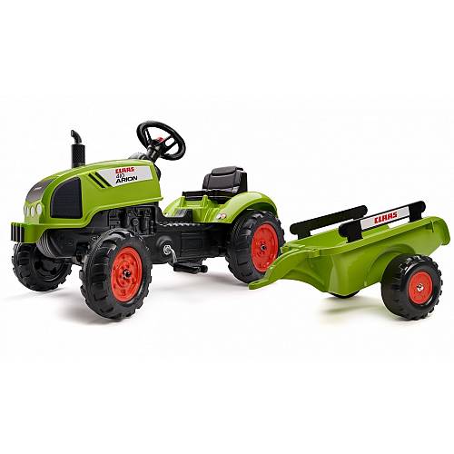 FALK Tracteur enfant Claas arion + remorque