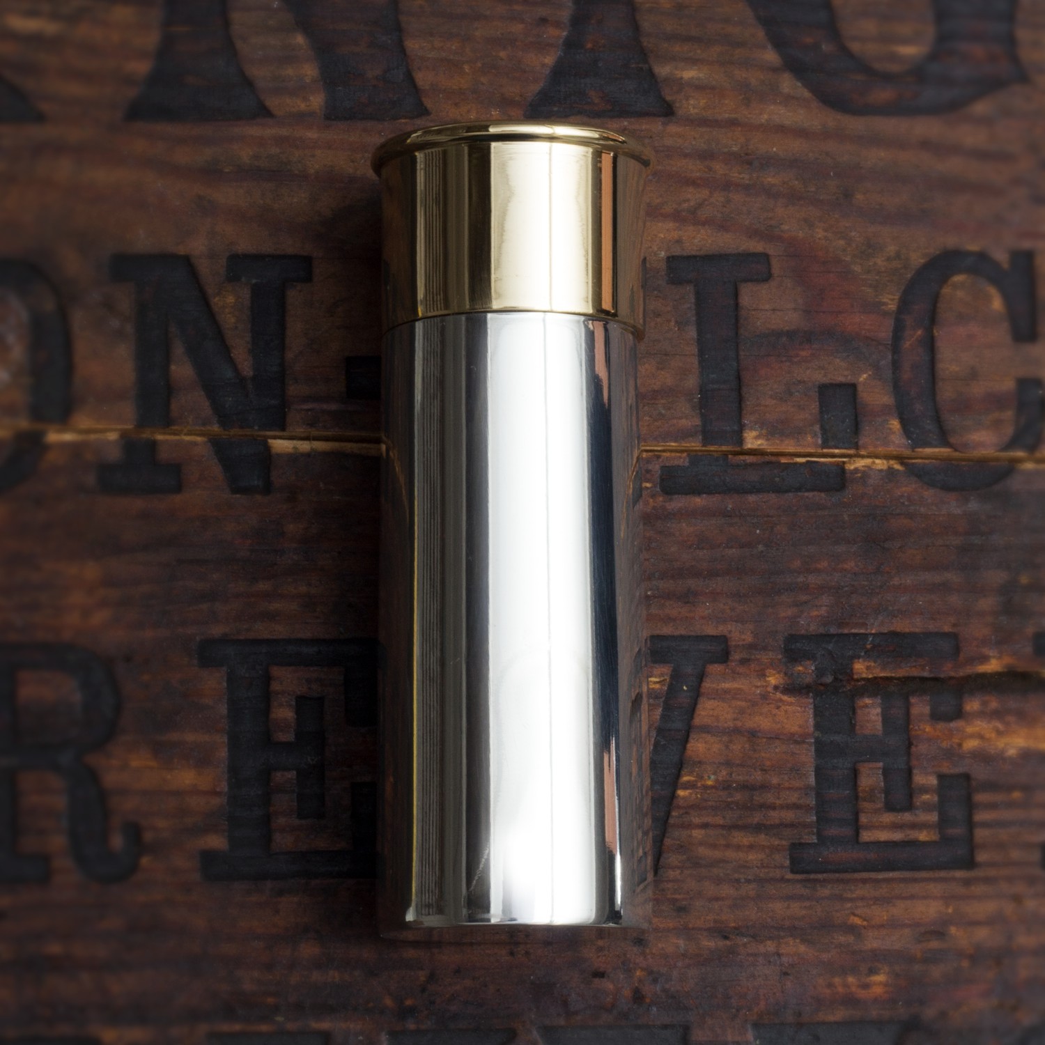 Bloom Boutique Solid Pewter Cartridge Personalised Mens Hip Flask