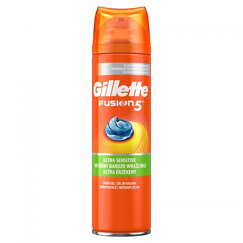 Gillette  Fusion5 Ultra Sensitive gel per rasatura per pelli sensibili 200 ml