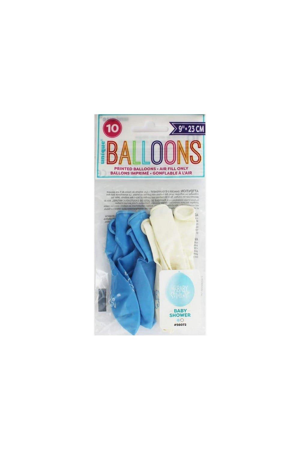 Unique Party Latex Shower Balloons (Pack of 10)