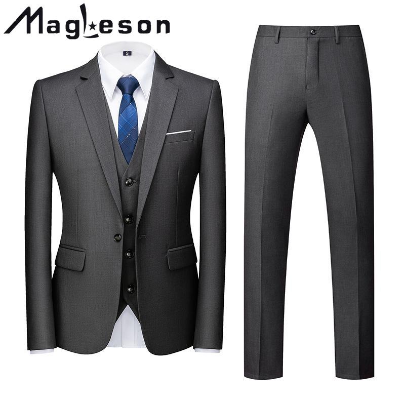 Men's Clothing Wedding Three Piece Suit Suits & Blazers M