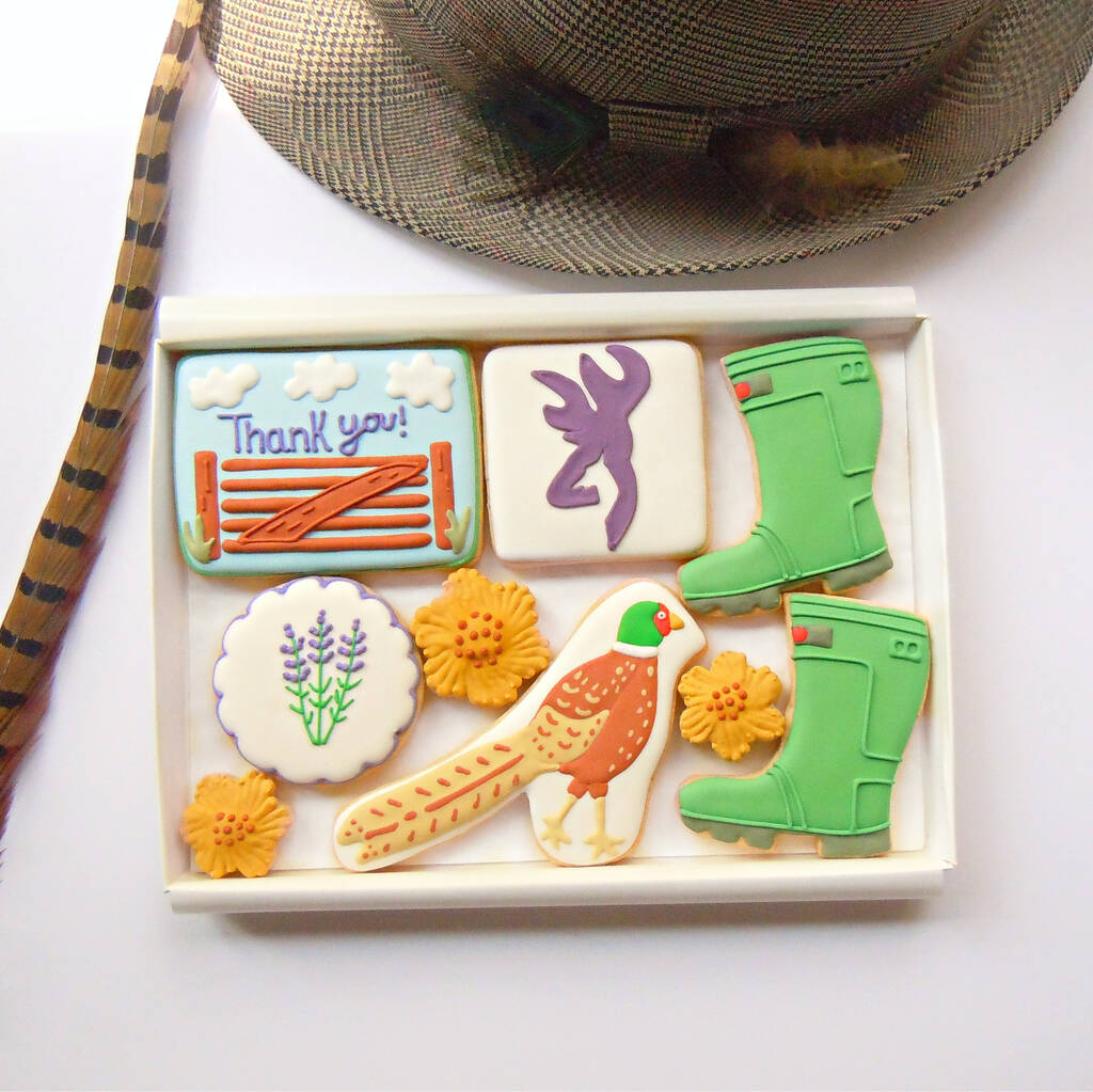 Personalised Country Walk Cookie Letterbox Gift