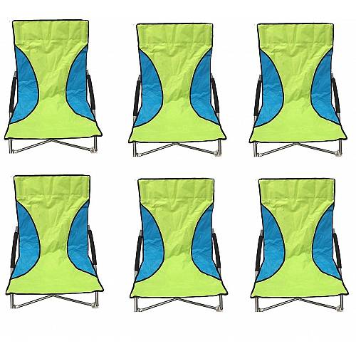 Nalu 6 Green Nalu Folding Low Seat Beach Chair Camping Chairs