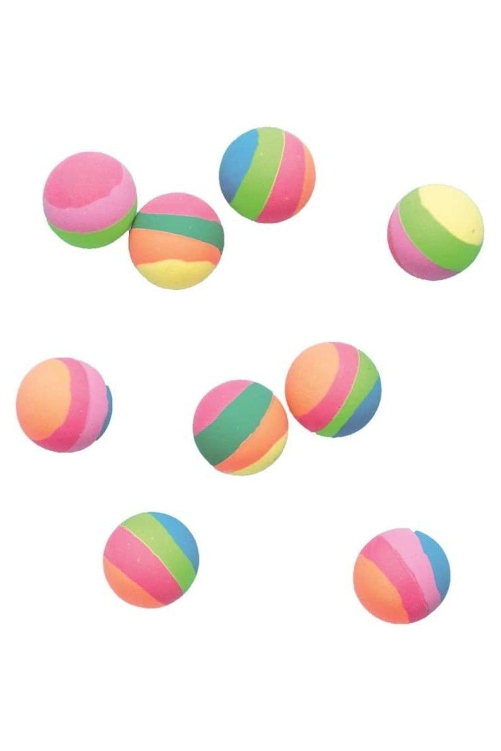 Unique Party Pastel Striped Bouncy Ball (Pack of 8)