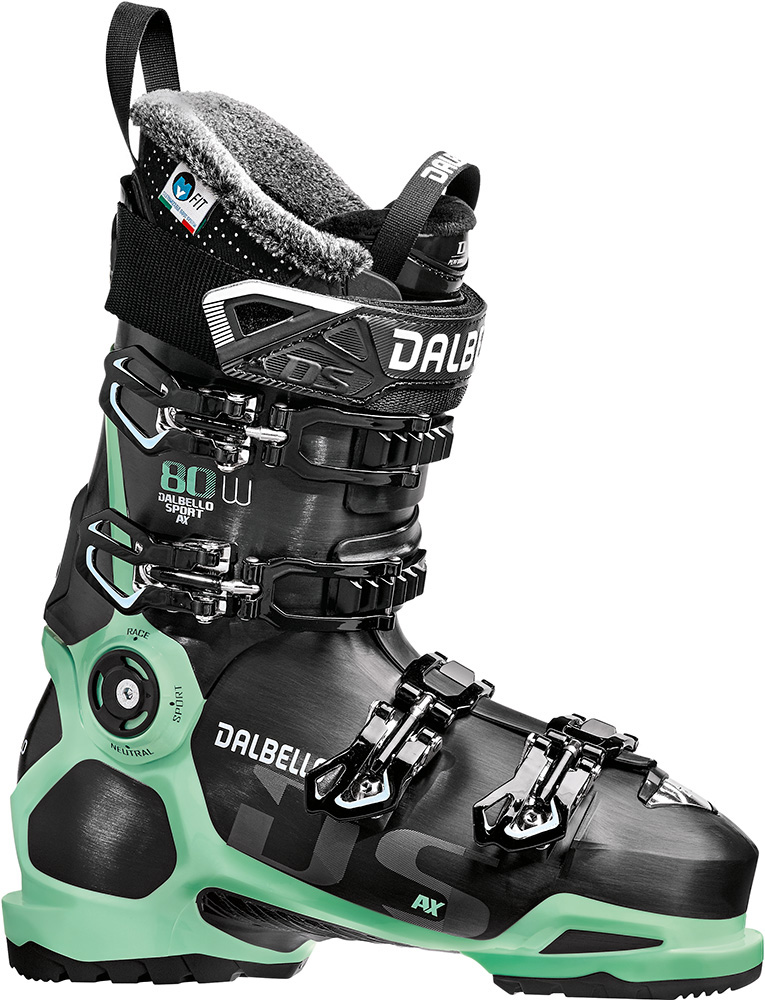 Dalbello Women's DS AX 80 W Ski Boots 2019 | 26.5 MP | Black/Glacier Blue