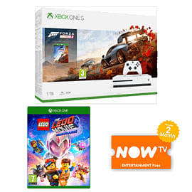 1TB Xbox One S with Forza Horizon 4 + The Lego Movie 2 Videogame and NOW TV for Xbox One