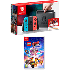 Nintendo Switch Neon with The Lego Movie 2 Videogame for Switch