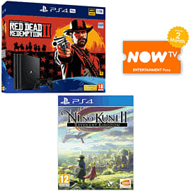 1TB Playstation 4 Pro with Red Dead Redemption 2 + Ni No Kuni 2 and NOW TV for PlayStation 4