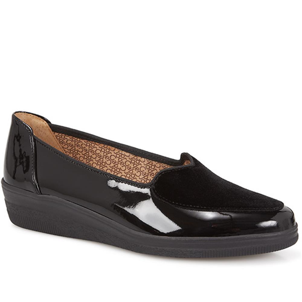 Gabor Leather Patent Pump Black Size 3