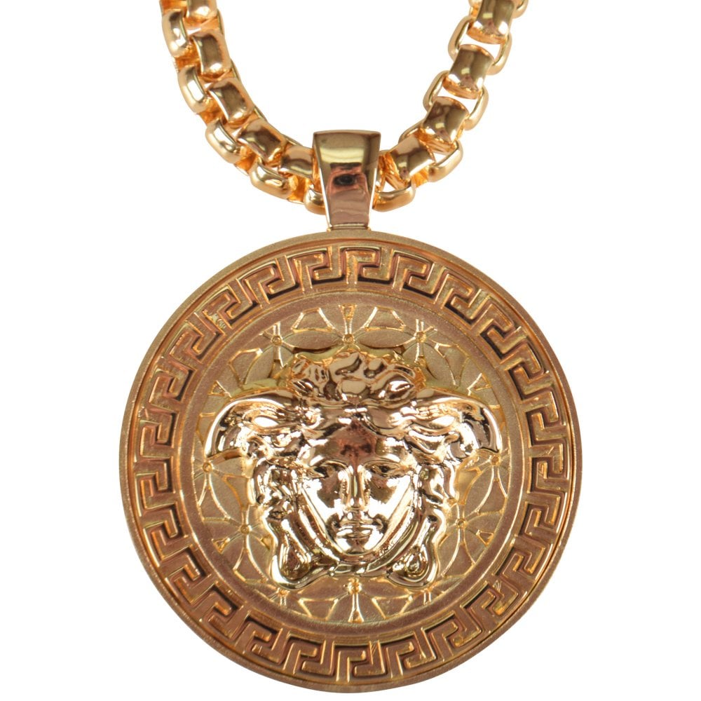 VERSACE Men's Gold Medusa Necklace | Gold | OSZ