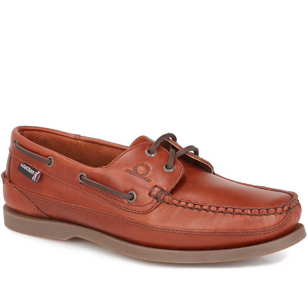 Chatham Marine Men's Kayak II Leather Boat Shoes Dark Size 9