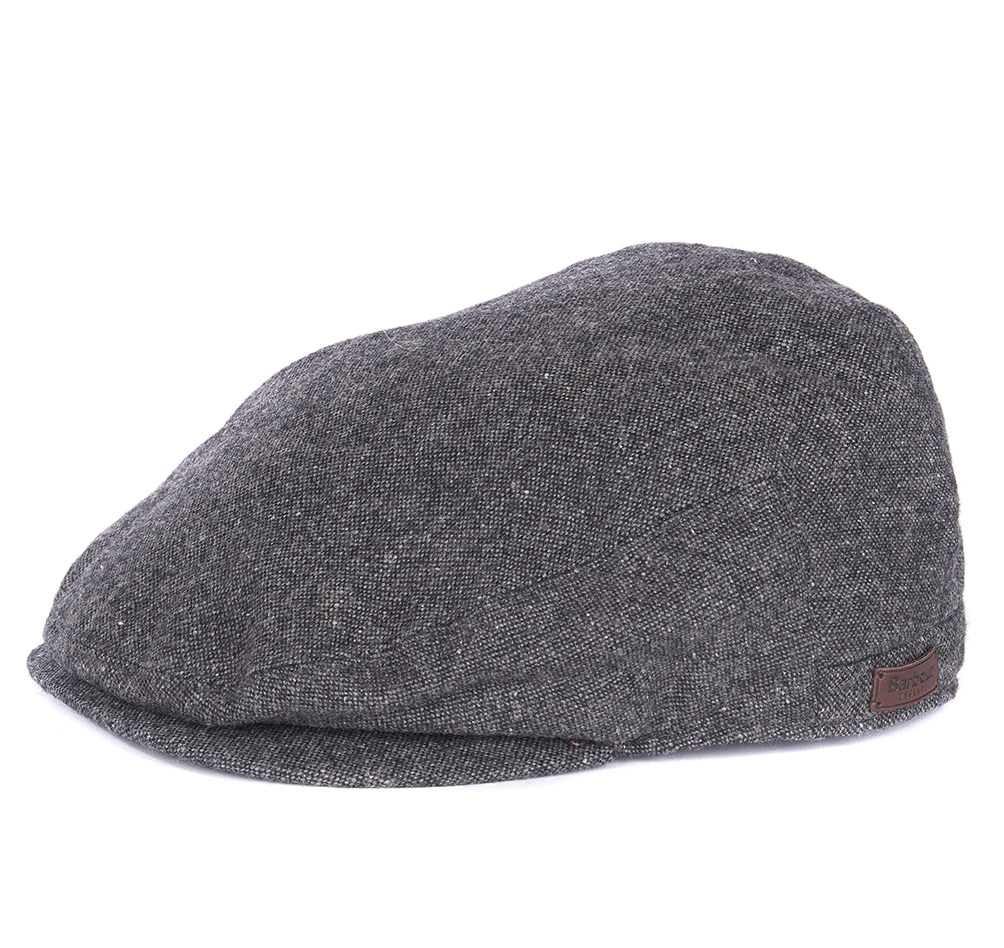 Barbour Barlow Herringbone Flat Cap, Blue