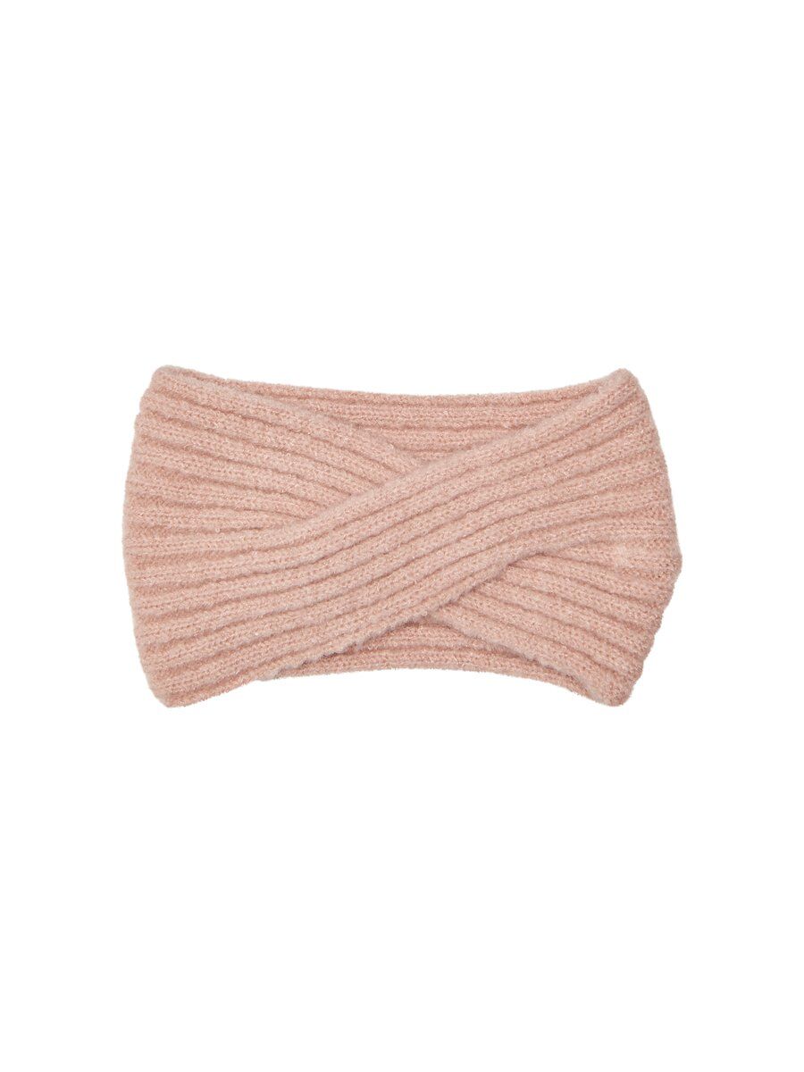 ONLY Stickat Pannband - Kvinna - Rosa - Storlek ONE SIZE