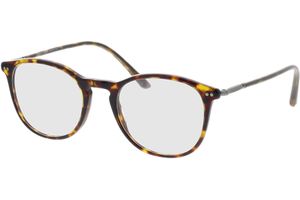Giorgio Armani AR7125 5026 Dark Havana Round Glasses in Dark Tortoise
