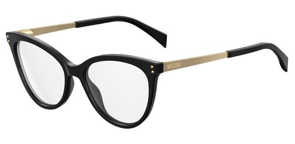 Moschino MOS503 807 Black Cat Eye Glasses in Black