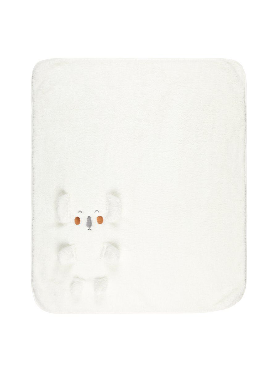 NAME IT - Teddysydd Filt - White - Unisex - Storlek ONE SIZE