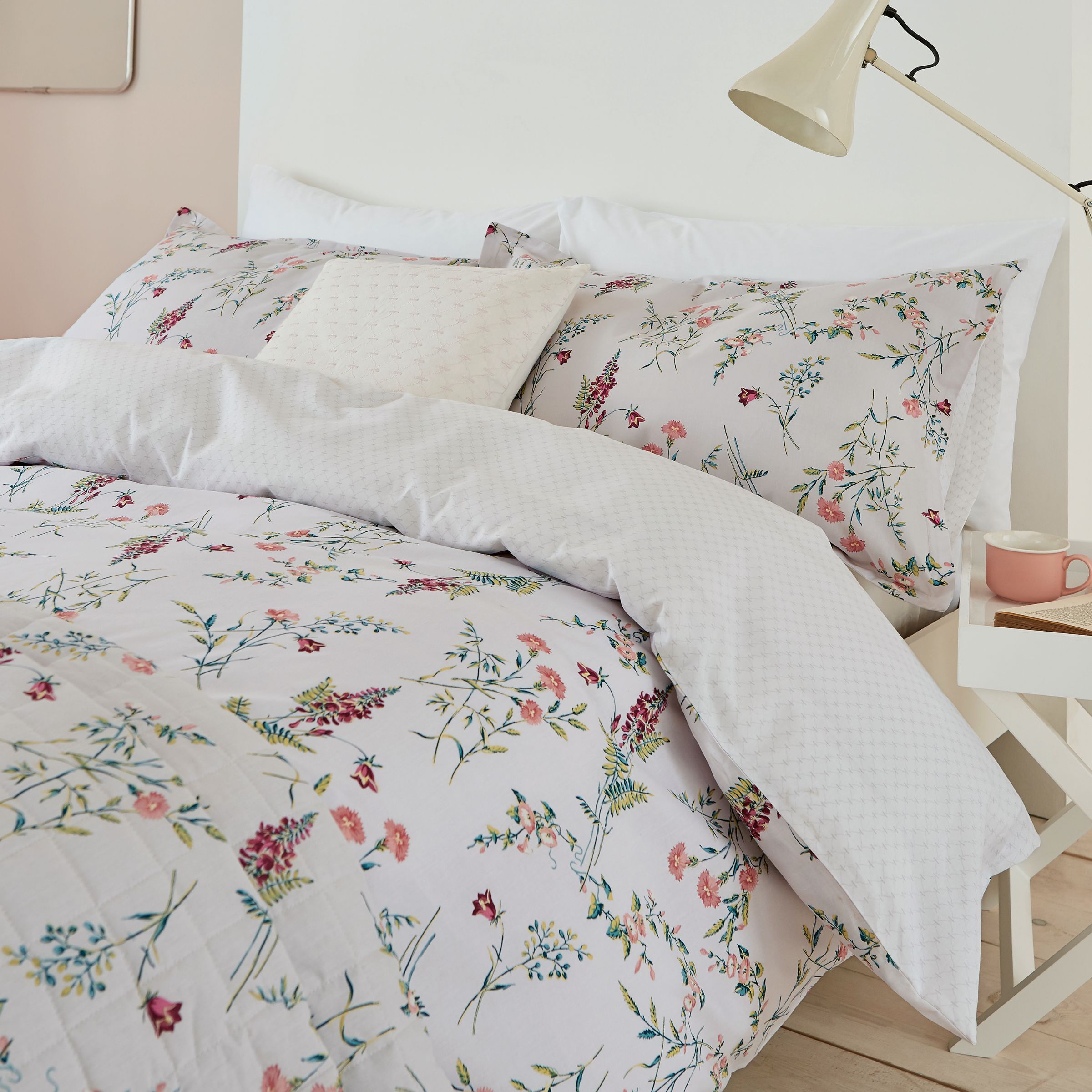 Sanderson Women's Multicoloured Cotton Sanderson Options 'Alnwick Garden' Duvet Cover Set - super king