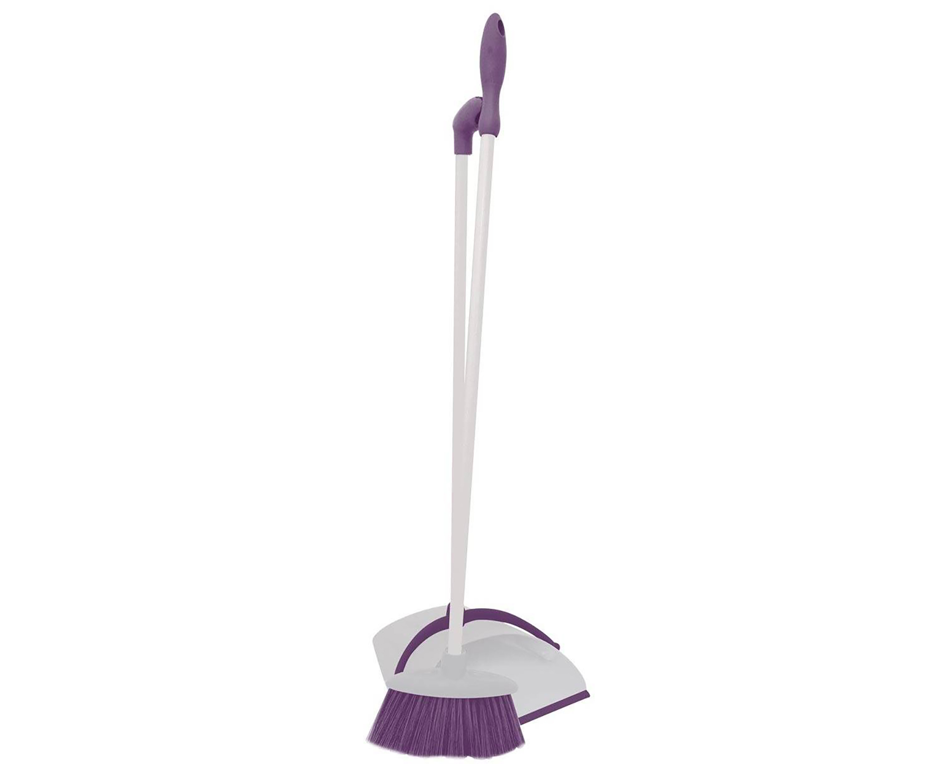 Charles Bentley Charles Bentley Long Handled Colour Dustpan and Brush Set, Purple | Cleaning > Brushes & Brooms > Brushes & Brooms
