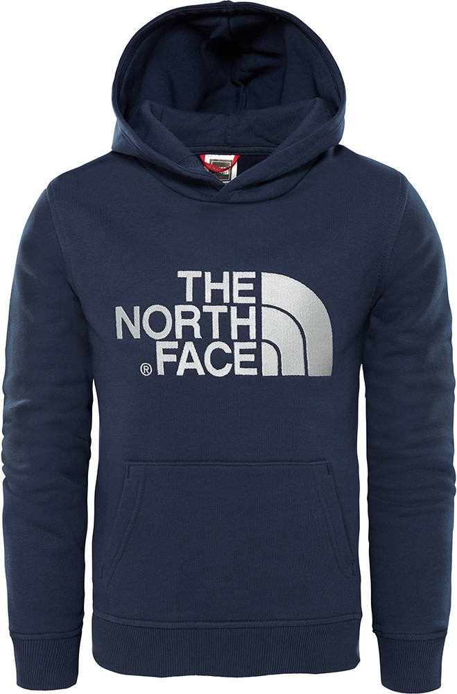 The North Face Drew Peak Kids' Hoodie | S | Cosmic Blue/High Rise Grey