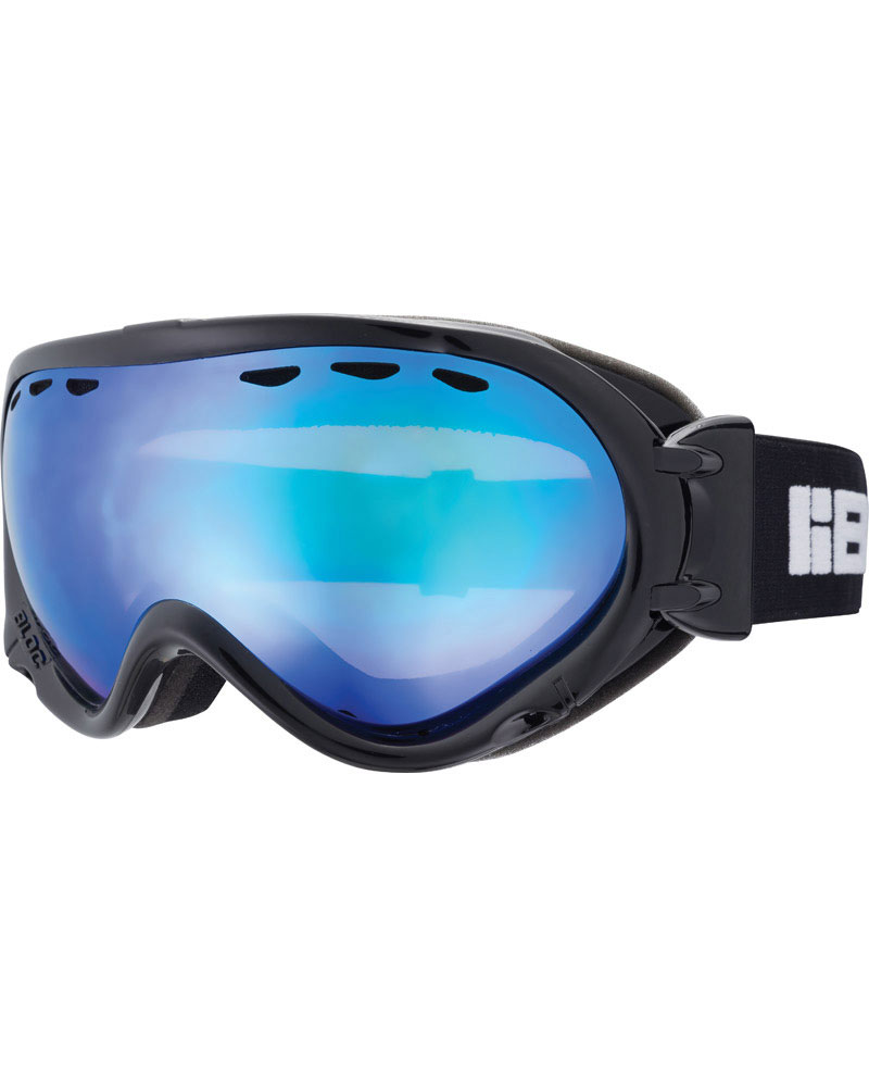 Bloc Spirit3 Matte Black / Orange Revo Blue Goggles | Matte Black