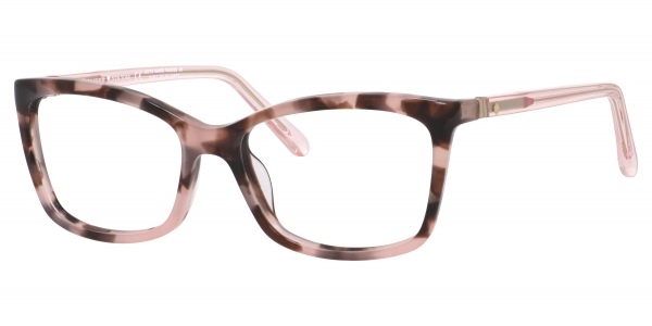 Kate Spade Cortina RS3 Havana Pink Rectangle Glasses in Pink