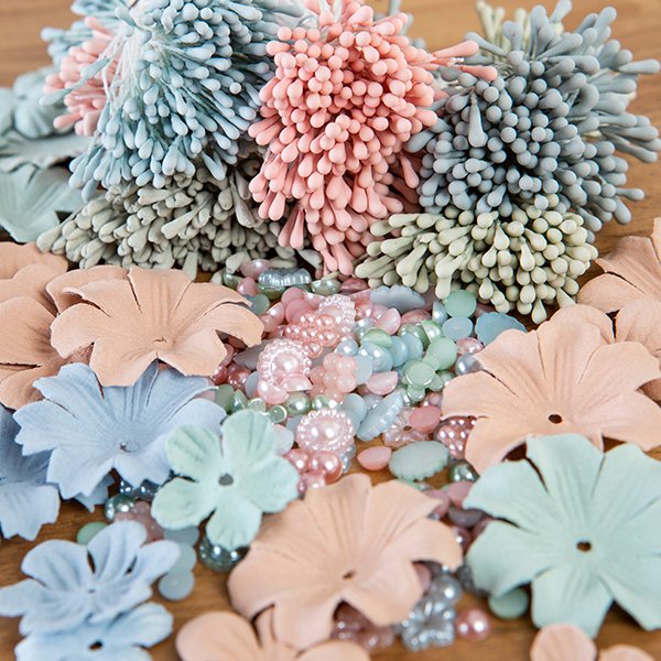 Hobby House Mint Blue Papercraft Embellishments