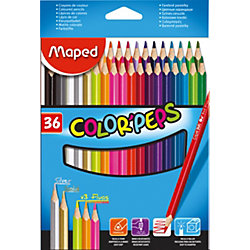 maped Pochette de 36 crayons de couleur Color&#39;peps