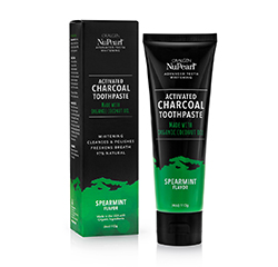 Oralgen Oralgen Nupearl Advanced Teeth Whitening Activated Charcoal Toothpaste (Spearmint) (4oz) 113g