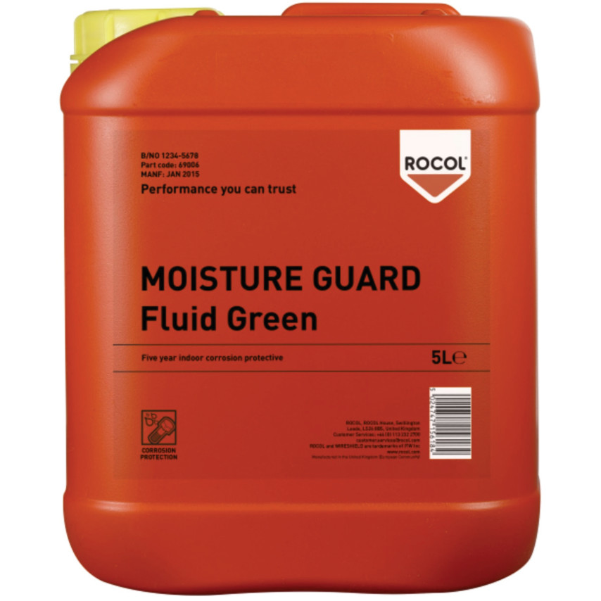 Rocol Inhibidor de óxido  MOISTURE GUARD Green Fluid de 5 kg, 69006