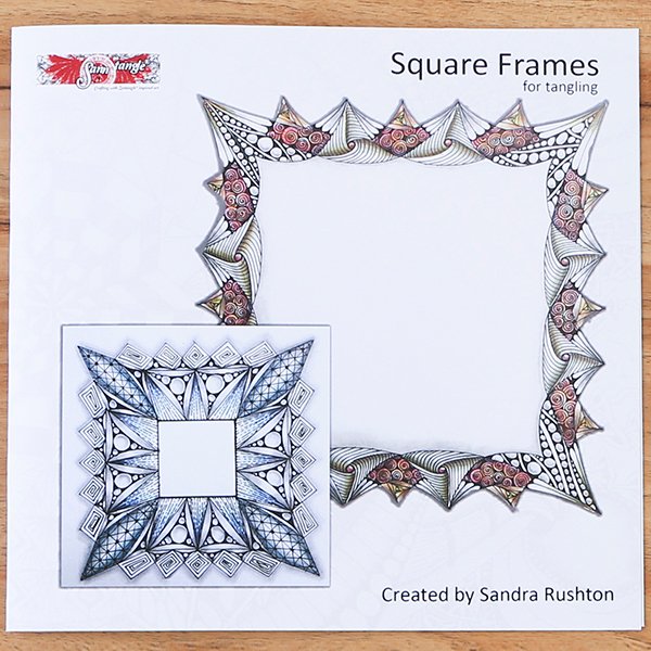 Sandra Rushton Sanntangle Frames for Tangling Stencil - Square