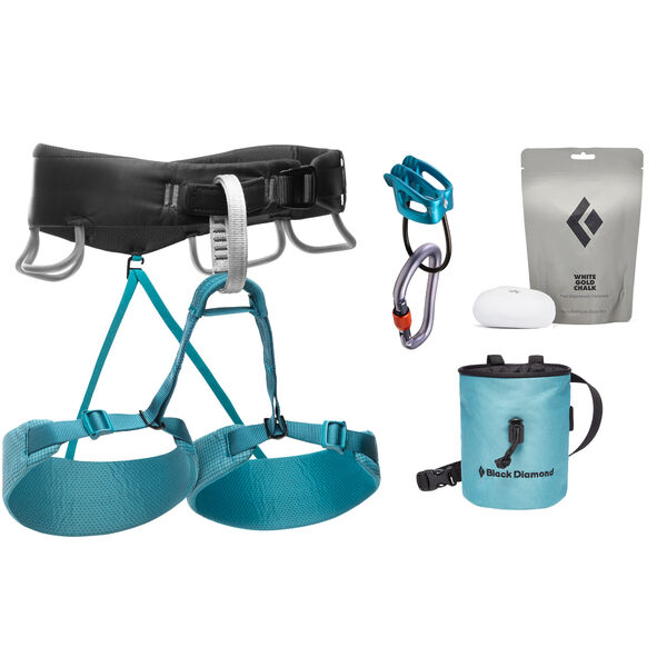 Black Diamond Momentum Women's Harness Package | XS | Aqua Verde