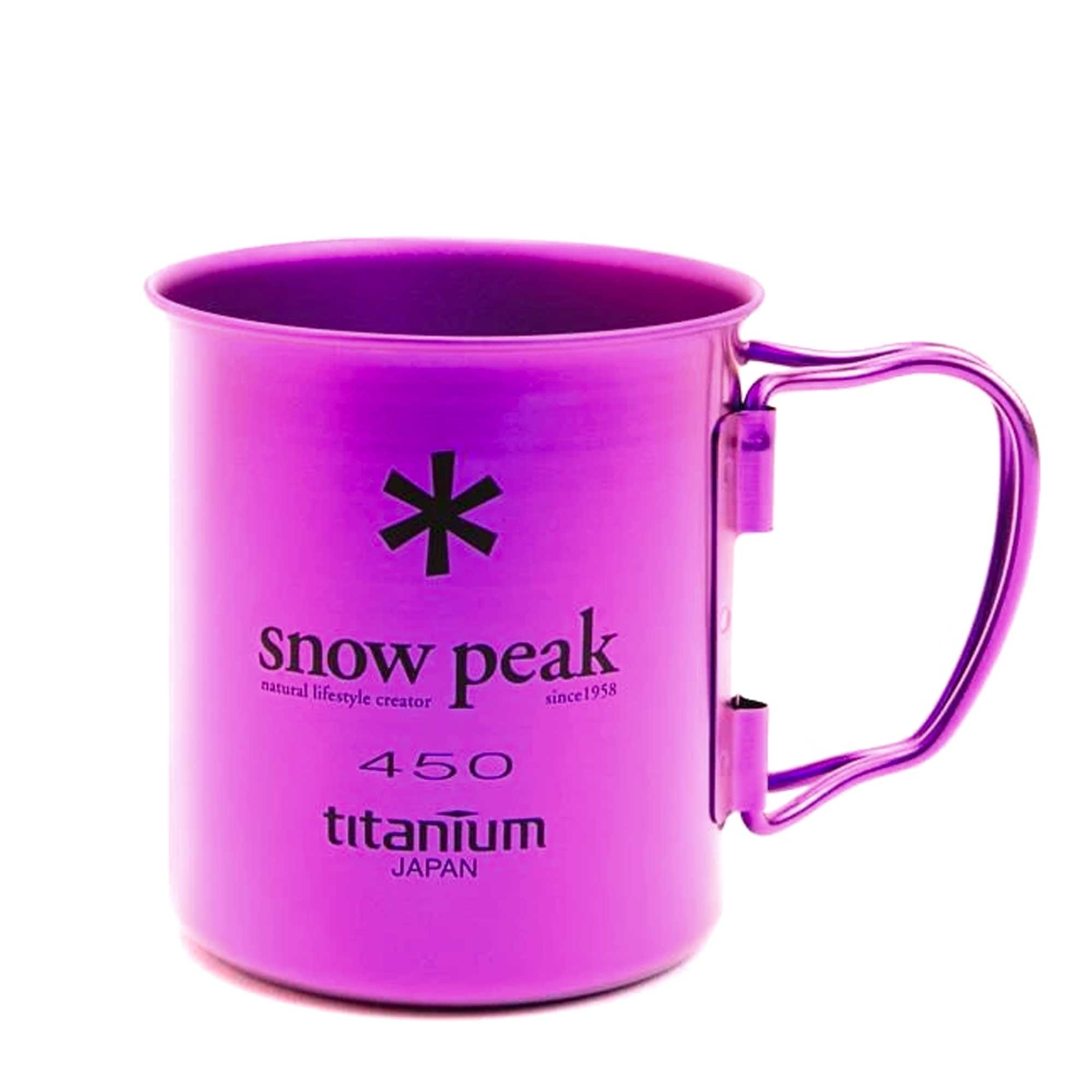 Snow Peak  Titanium Single Wall 450 Coloured Mug - Purple MG-043PR-US
